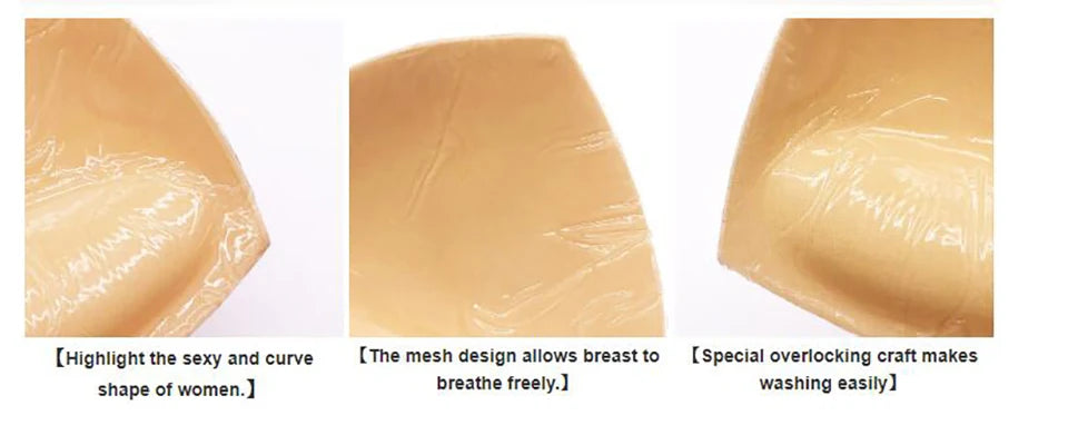 Doppelseitig Klebende Sticky Bra-Einsätze Push Up Dicker Schwamm Brustlift-Pads Schwimmanzug Bikini Cup Enhancer