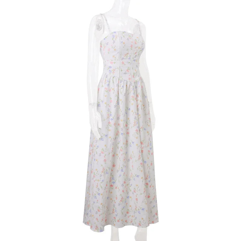 Luna Belle Elegantes Sommerkleid - Blumen Maxi S-XL