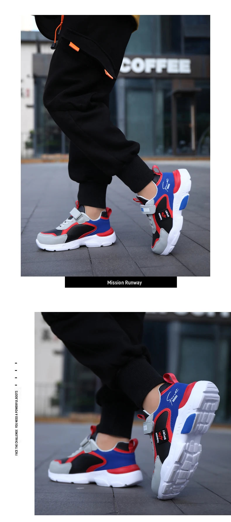 NBGAGA Kinder Sneaker Atmungsaktiv - Klett Leicht 7-13
