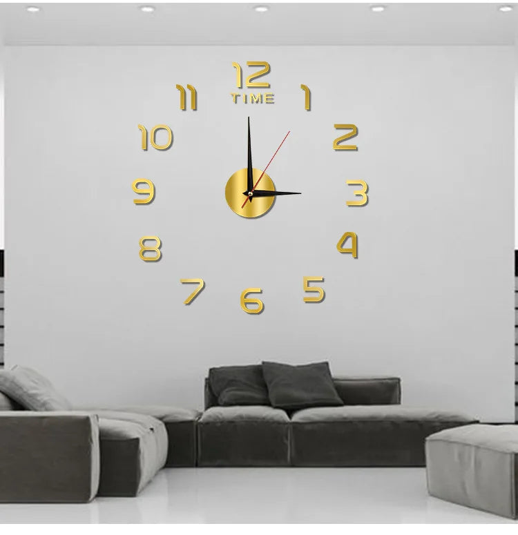 Choice DIY Quarz Uhr Spiegel - 40cm Acryl Pflanze Groß