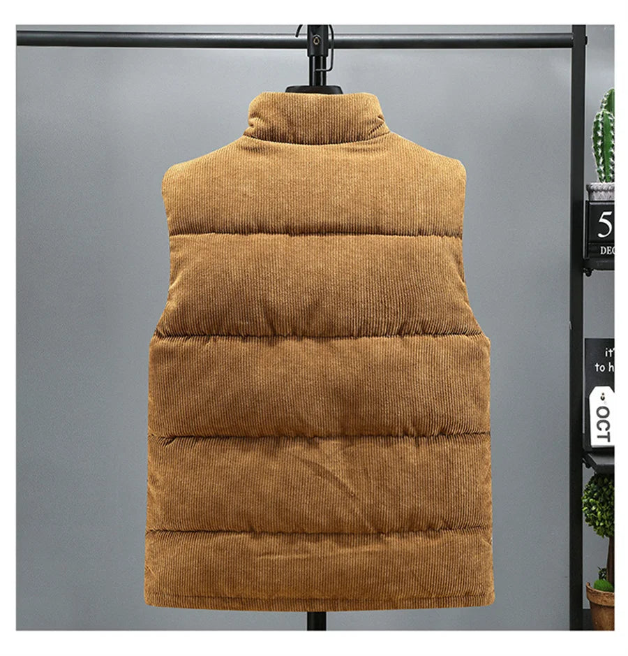 Hebei Weste Warm - Größe 5XL, Corduroy, Gepolstert