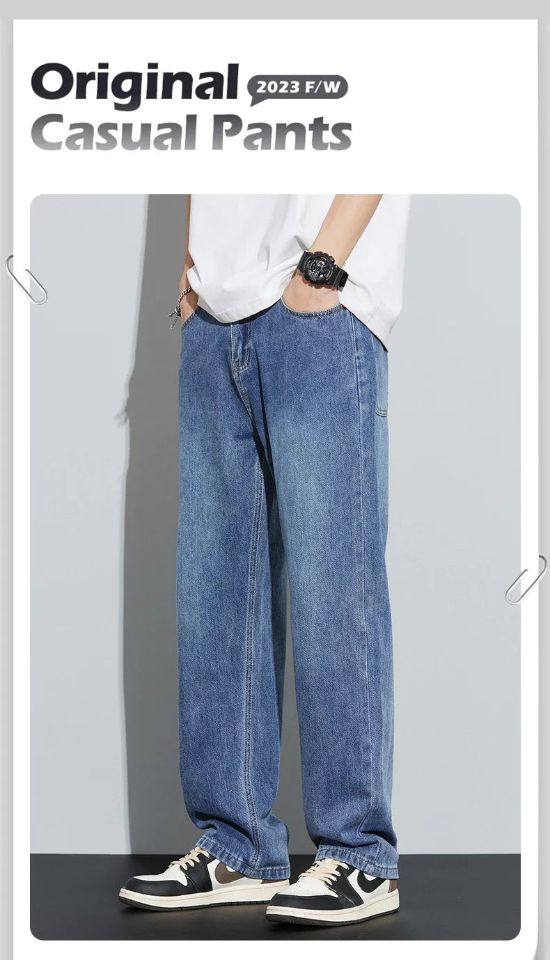 Guangdong Jeans Lockere Passform - 100% Baumwolle Weit