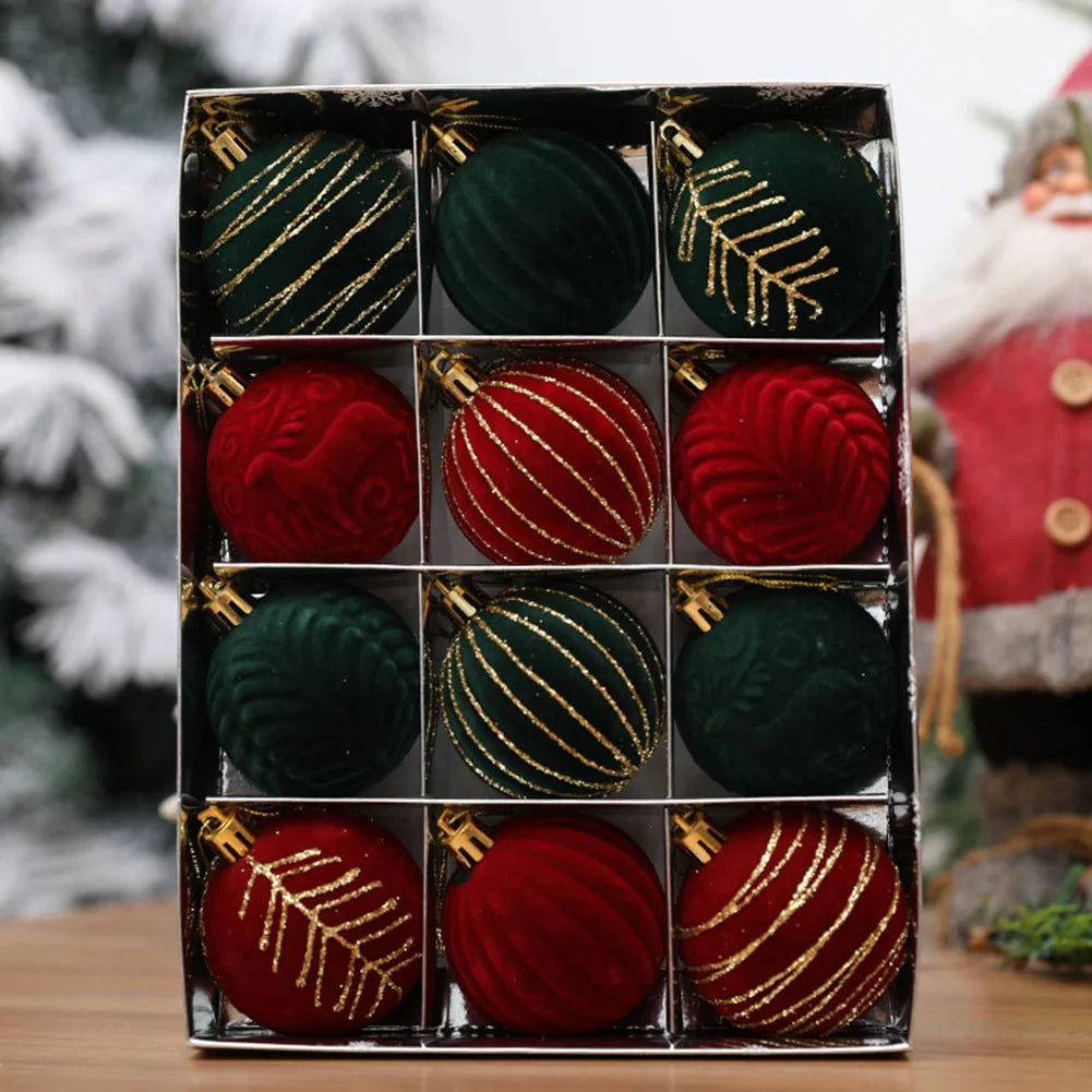 Choice Christbaumkugeln Glitzernde Kugeln - Inhalt 12 Stück, Durchmesser 6 cm