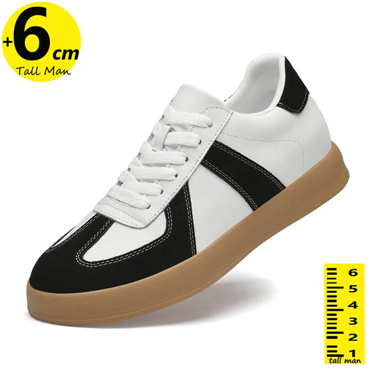 Man Sneakers   Elevator Height Increase Insole 6cm  Sports Men Plus Size 37-44