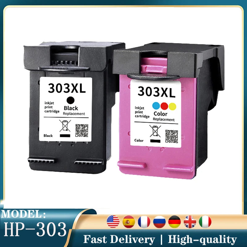 HP 303XL Kompatibel - XL Kapazität, 3er Pack, C/M/Y