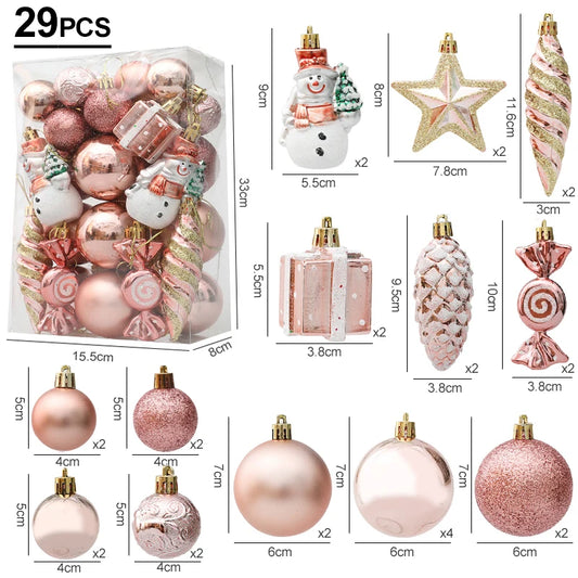 Xunyihappy Weihnachtskugeln Candy Cane Cone - Stück 29/20 Größe klein