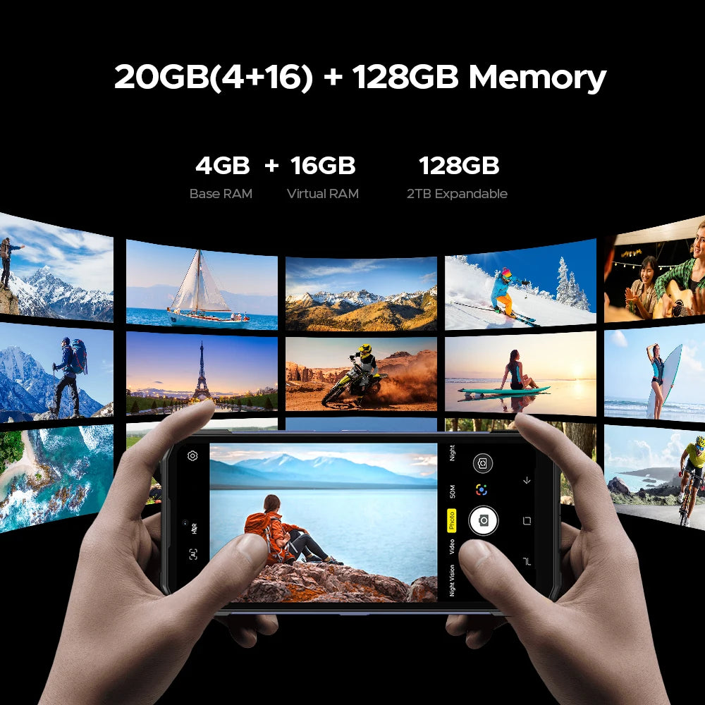 DOOGEE Blade20 Robustes Gemini AI Smartphone - 10300mAh 6,6 Zoll 18W