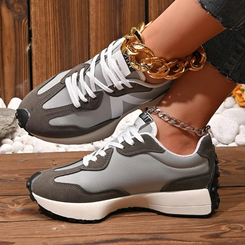 Meilecheng Damen Sneakers Bequem - Rutschfest PU Innensohle