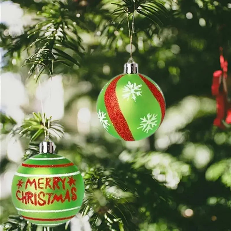 Choice Weihnachtskugeln Glitzer - Inhalt 12 Kugeln, Größe 6 cm, Kunststoff