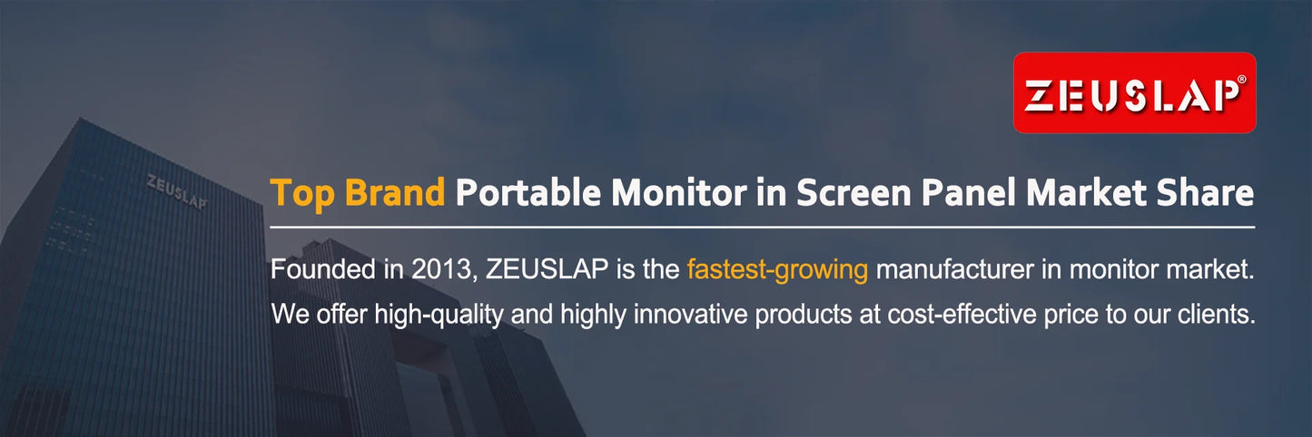 ZEUSLAP 16" 2,5K 144Hz tragbar Monitor - 2560x1600 16:10