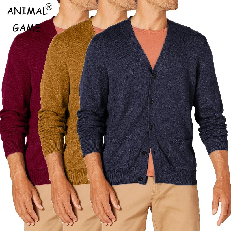 ANIMAL GAME Cardigan Slim Fit - Größe M Polyester Kaschmir
