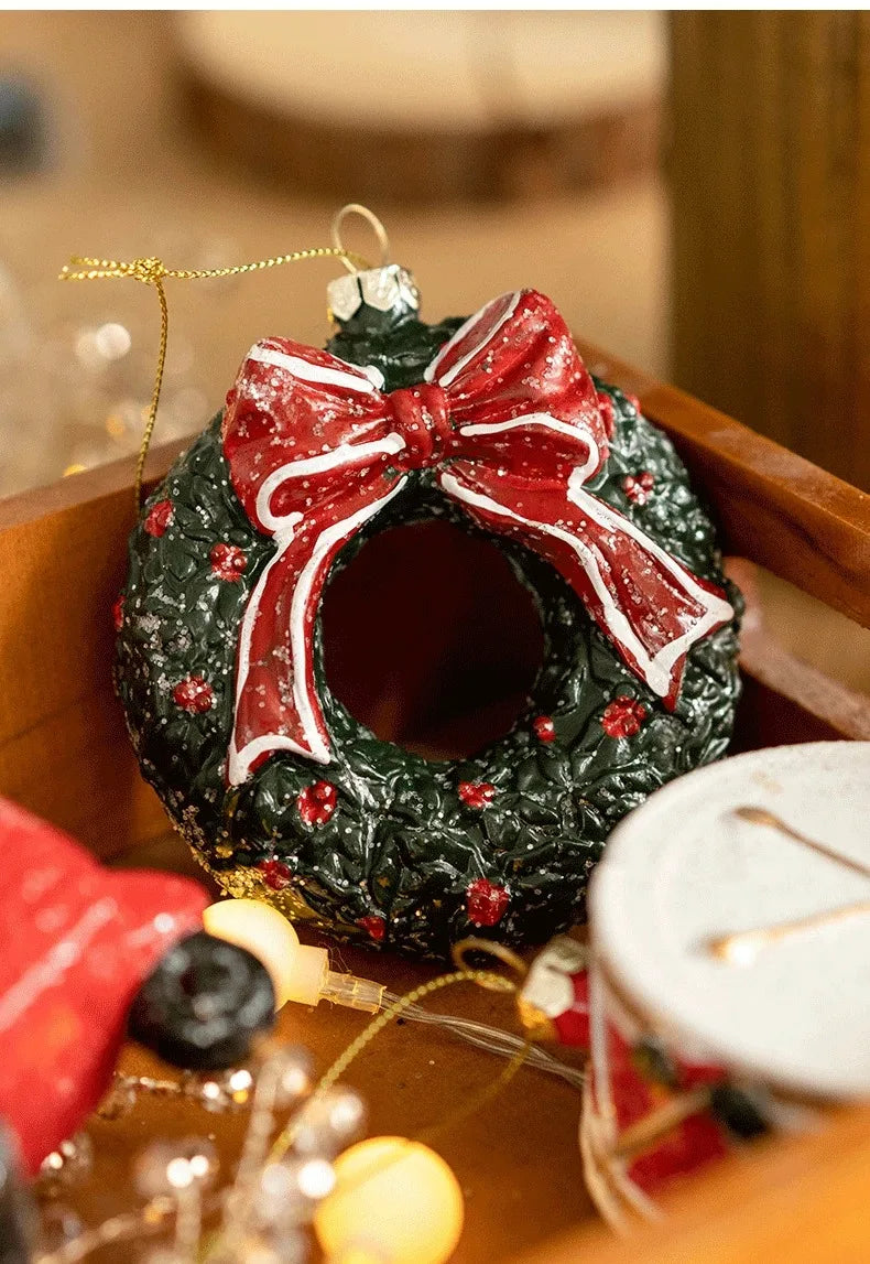 Weihnachtsbaum Anhänger Dekoration 3D Stereo Schneemann Weihnachtsbaum Dekoration Kleiner Anhänger Kranz Weihnachtsdekoration Anhänger