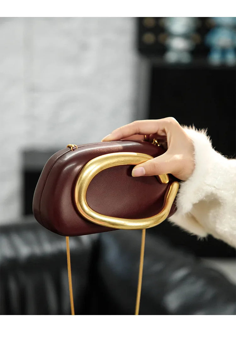 stylish mini chain purse women retro shoulder bag