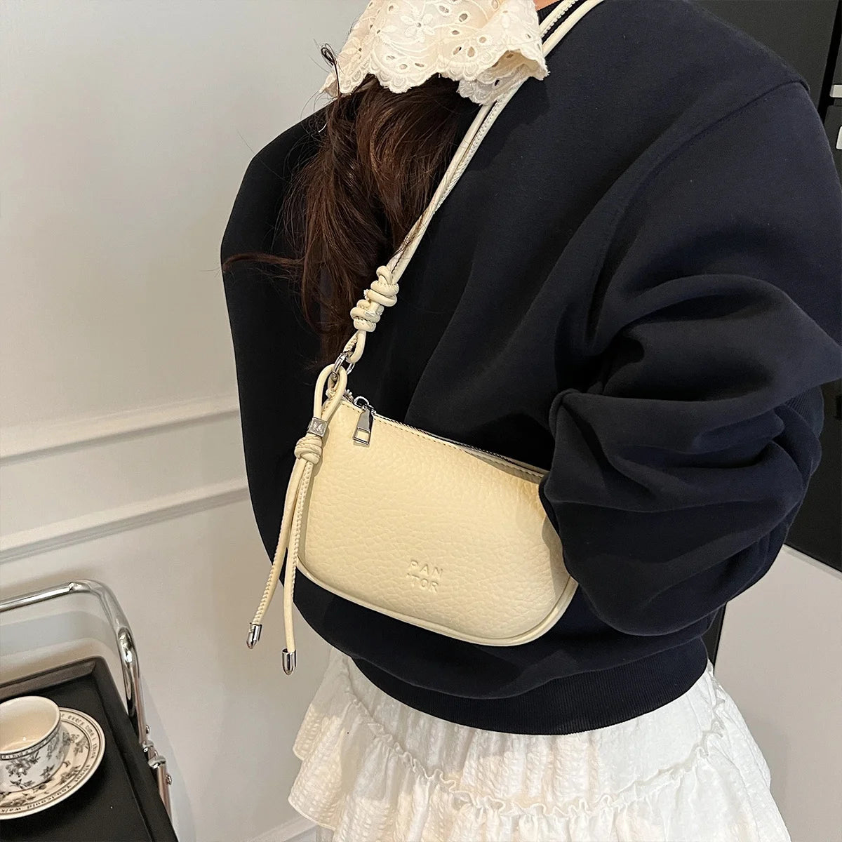 Ladies' Crossbody Bag Is Fashionable, Versatile, Solid Color, Exquisite Design, Daily Commuting, Casual Shoulder Bag