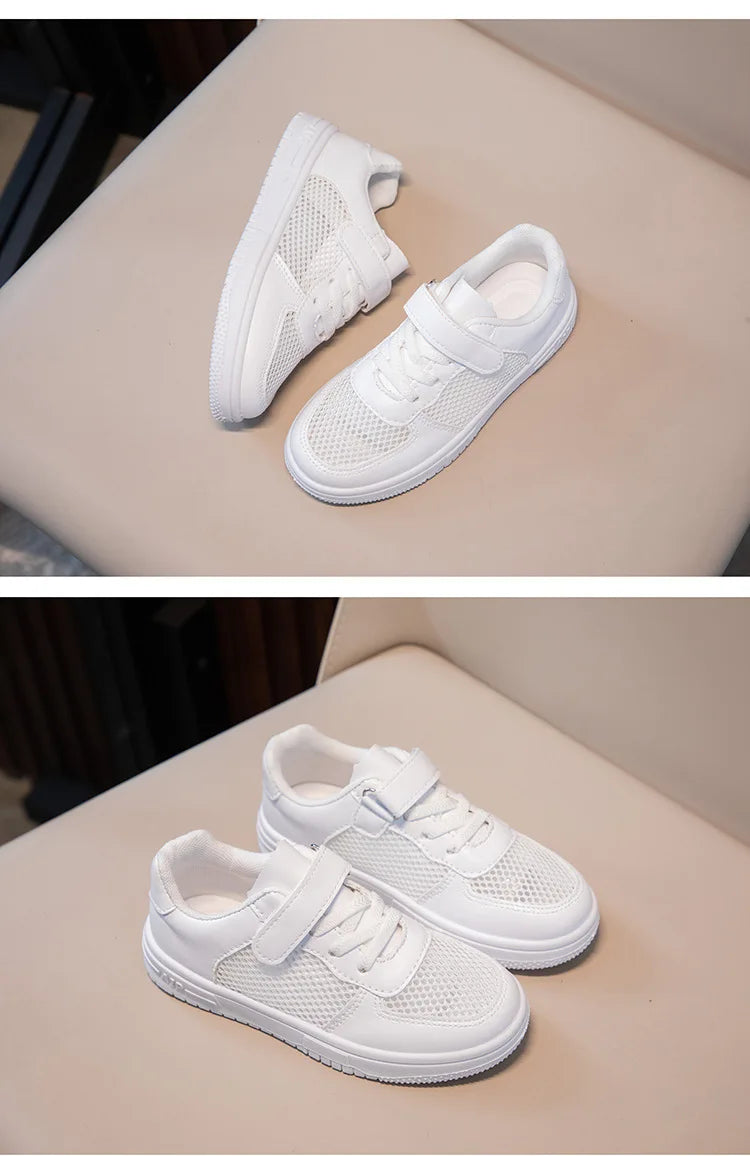 Kleine Weiße Schuhe für Studenten, Weiche Sohlen, Kinder-Brett-Schuhe, Kinder-Schuhe, Rutschfeste Casual-Schuhe für Jungen und Frauen
