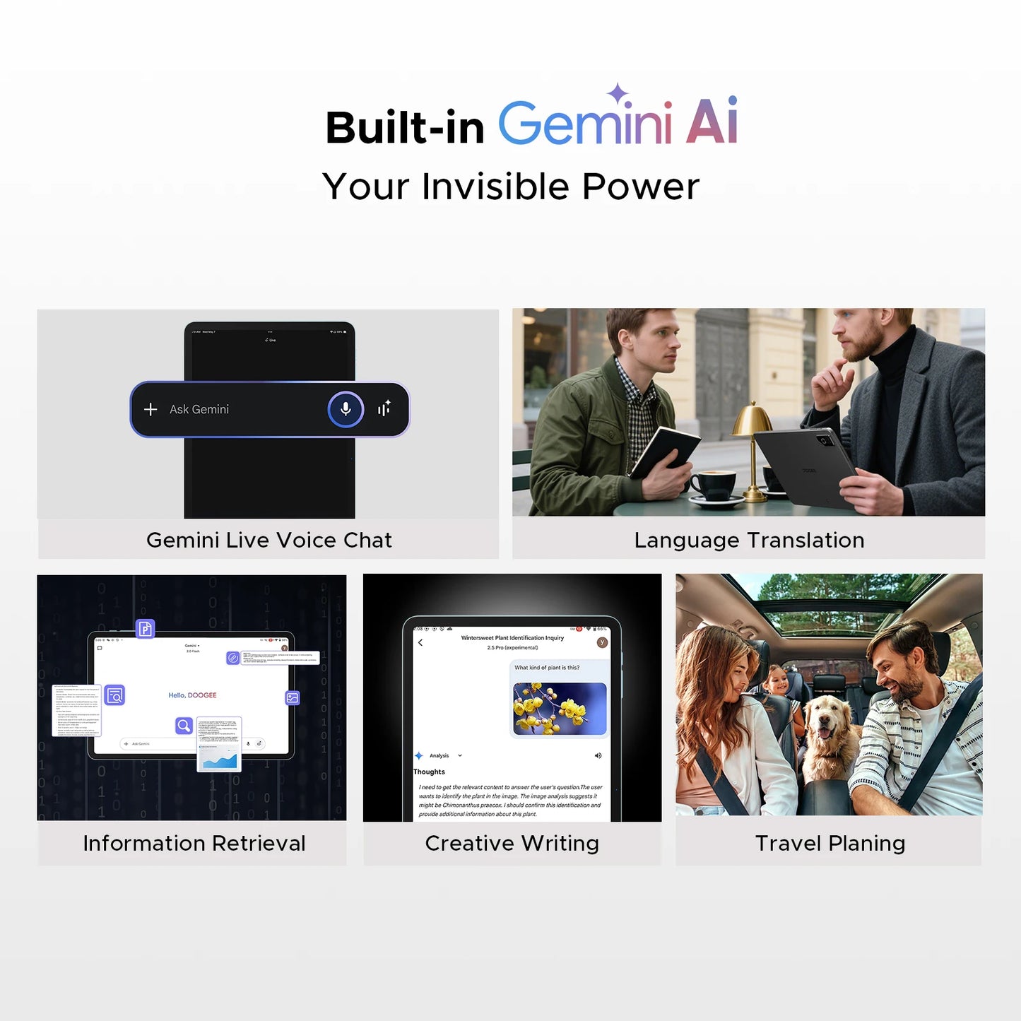 DOOGEE Tab G6 Pro Ultra Dünnes Metallgehäuse - 9000mAh, 8GB Ram, 128GB ROM