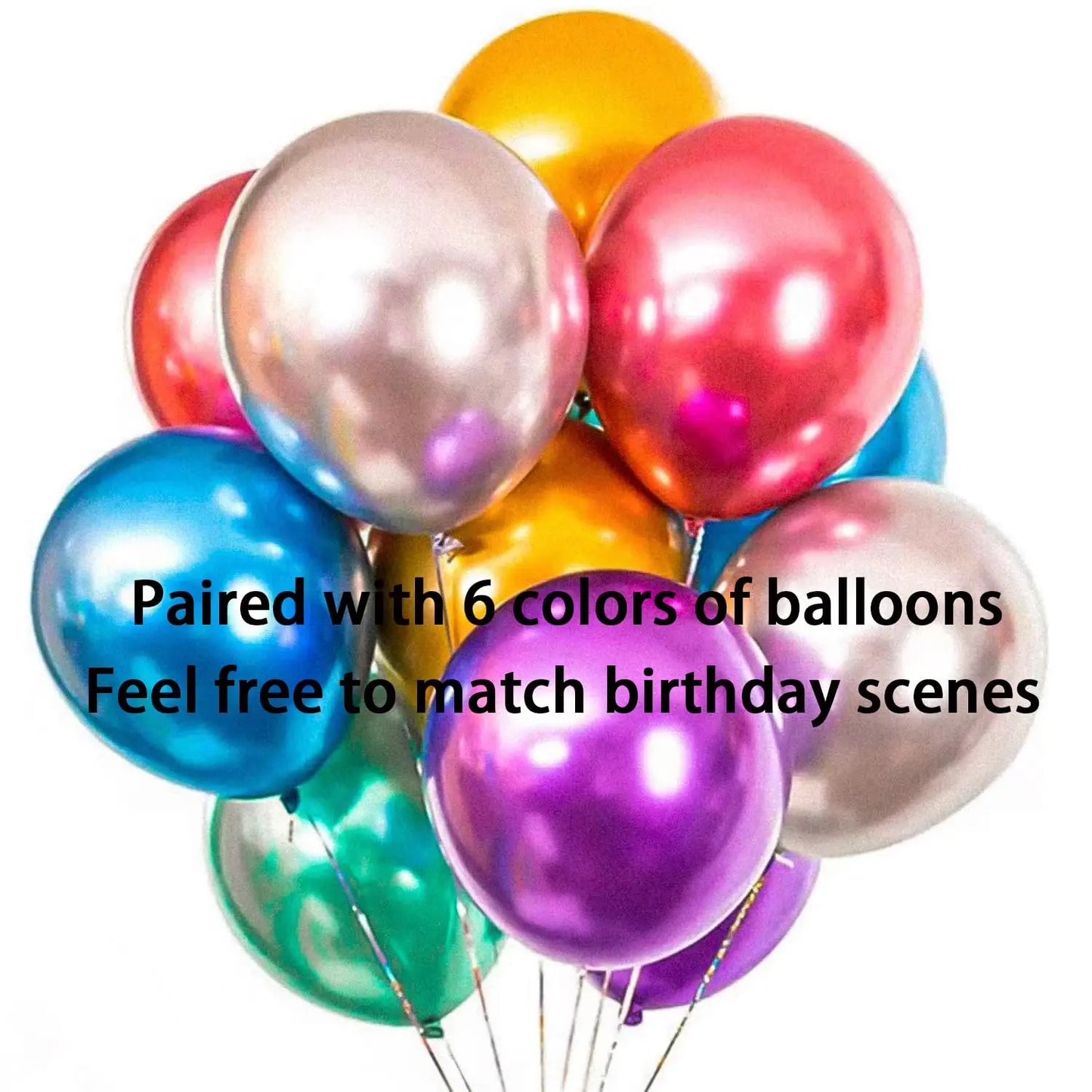 Renyuan Rainbow Zahlen Folienballons - 20er Pack 32 Zoll