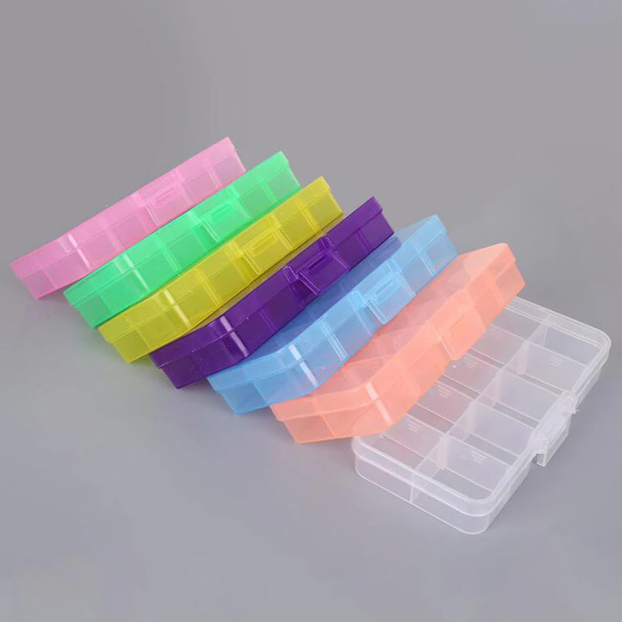 Plastik Schmuck Boxen Plastik Werkzeug Box Verstellbar Handwerk Organizer Lagerung Perlen Armband Schmuck Boxen Verpackung Großhandel