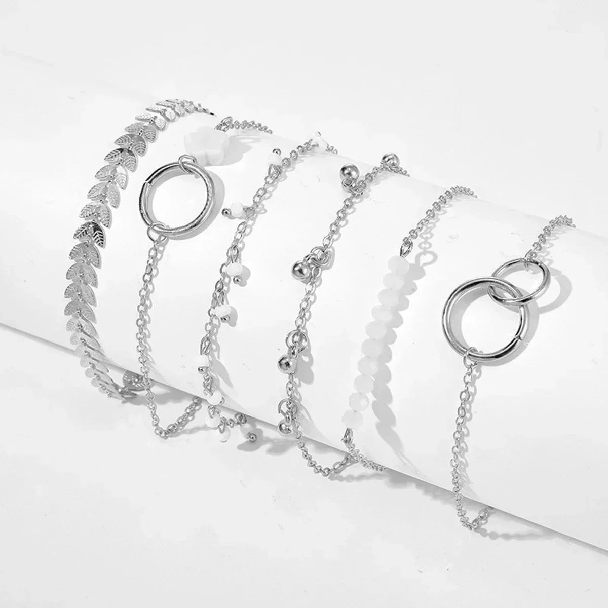 Damen-Armband-Set 2025: 4-teilig Schlangen-Design Grün - Fashion Jewelry Collection