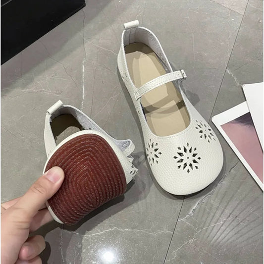 Frühling Herbst Design 2025 - Barefoot Ballet Mary Jane Damen Flache Weiche Schuhe - Hohle Weiche Sohle Casual Loafers