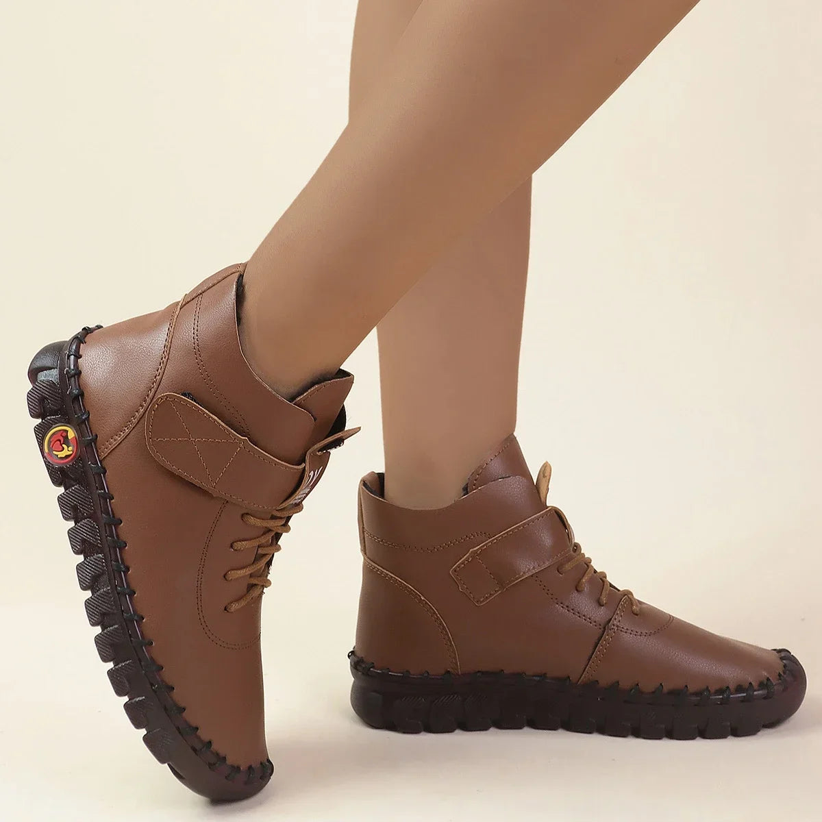 Ghete de iarnă cu căptușeală de blană Maogu - Mărimi 36-41 Impermeabile Toc până la gleznă 1-3 cm