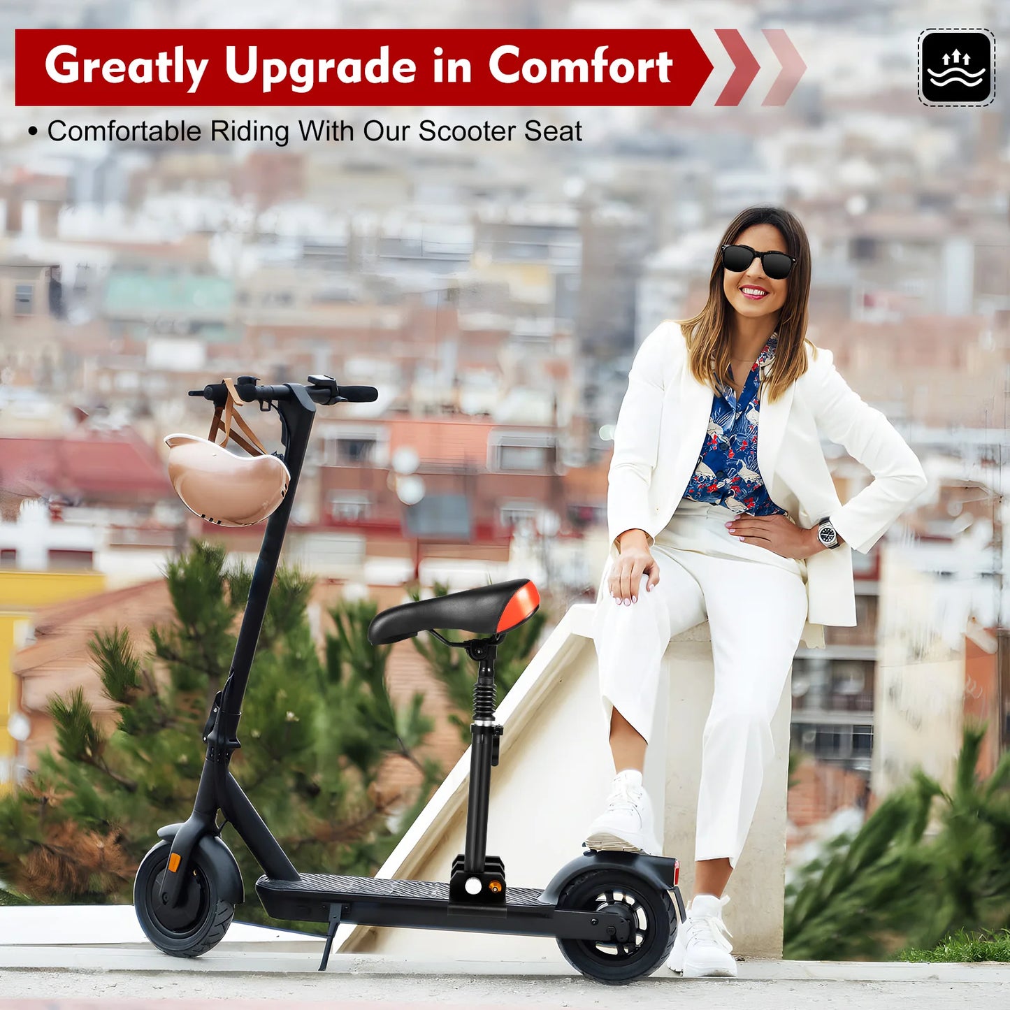 For Xiaomi M365 and Xiaomi M365 Pro Electric Scooter Comfort Seat Saddle Adjustable Scooter Seat