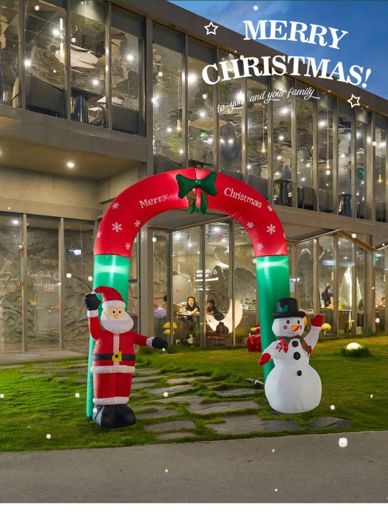 Christmas Inflatable Model,climbing Wall Santa Claus Glowing Inflatable Model, Outdoor Garden Scene Decoration Hanging Ornaments