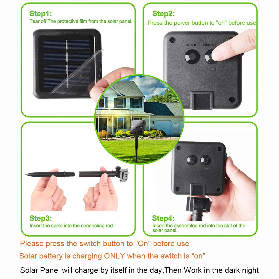 ZTree LED Lichterkette Außen Solar - Kapazität Batterie, Leistung, Länge