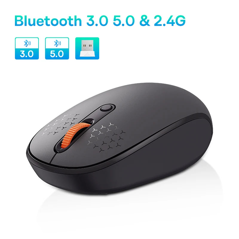 Baseus Maus 1600DPI Silent - Bluetooth/2,4GHz, kompakt