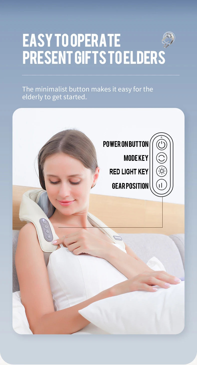 Foreverlily 26W Bürstenloser Motor Nackenmassage - 2000mAh Kompakt
