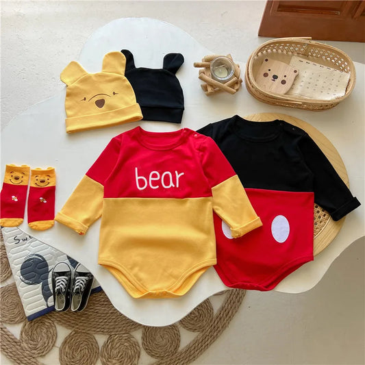 Disney Strampler Mit Hut - Baumwolle Größe 68 Cartoon Teddy