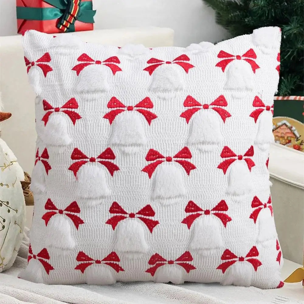 45x45cm Winter Throw Pillow Cover Xmas Home Decor Christmas Plush Pillowcase Pillowslip Home Textile Christmas Tree Pillow Cases