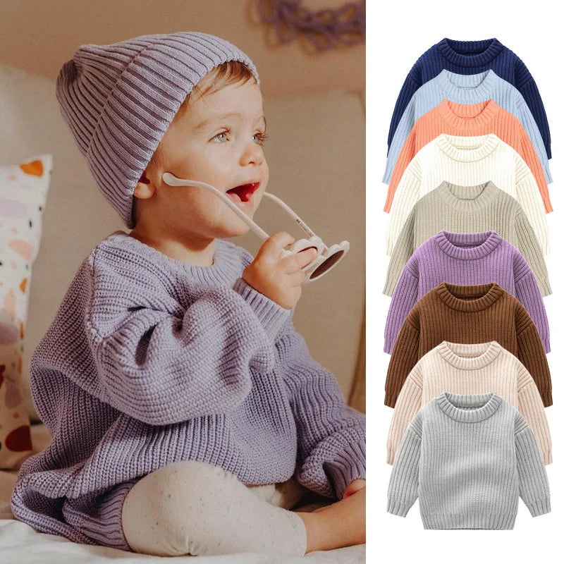KidsJoy Herbstpullover Grobstrick - Unisex 3-6J Langarm