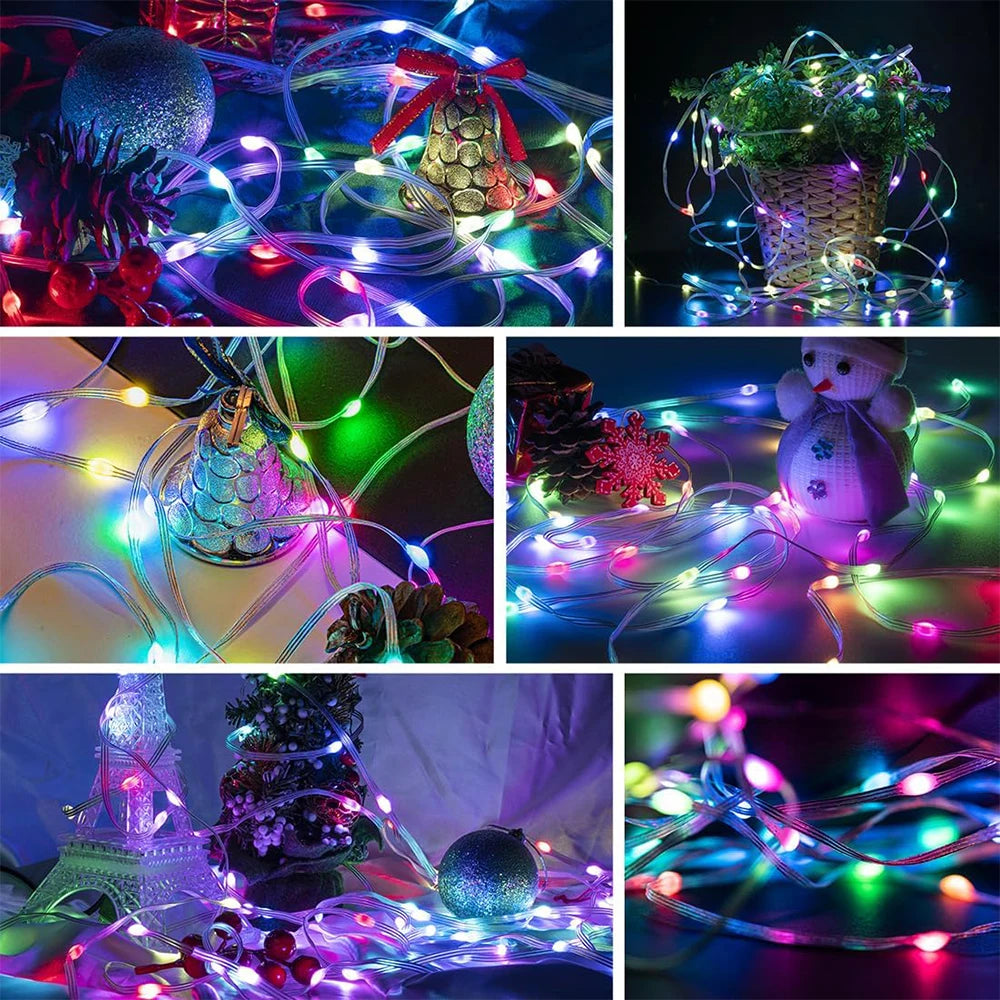 RGB String Lights App Fernsteuerung - IP67, USB, Lumen 249-2000