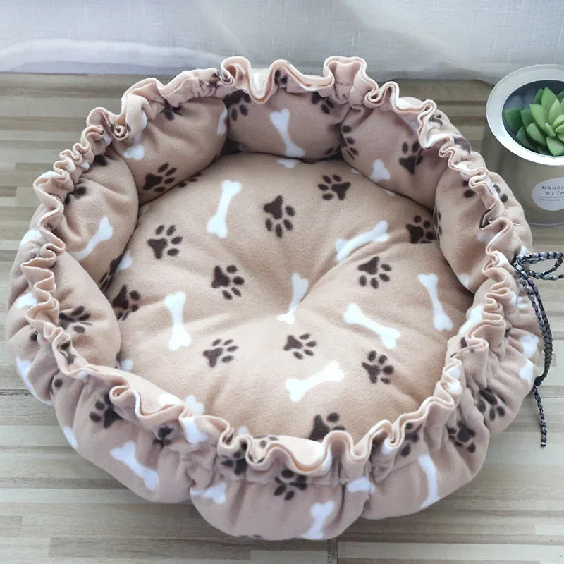 Rundes Katzen Bett 2025 - Plüsch Haus Langes Haustier Bett - Katzen Kissen Hunde Matte Warm Home Waschbar Hunde Sofa Weich Pet Accessories