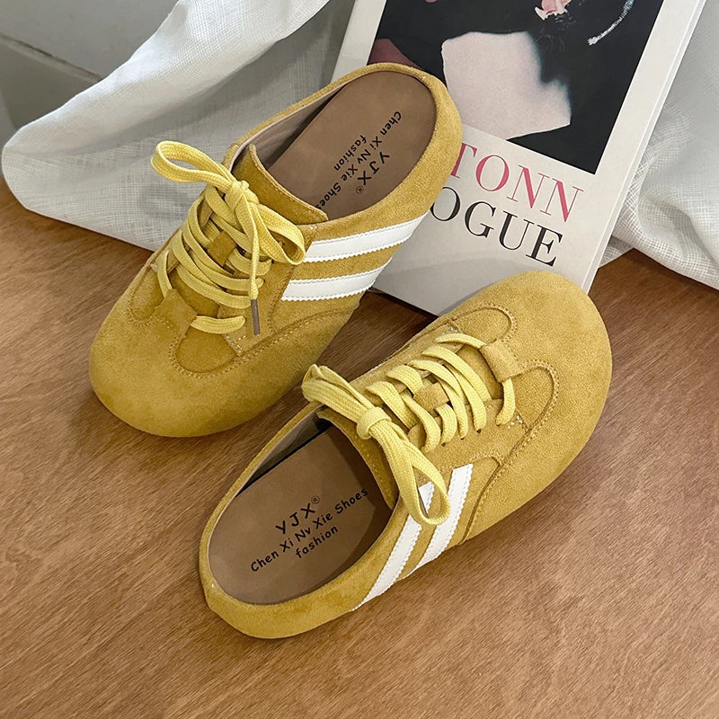 Casual Sneakers Woman Shoes Slippers Flats Platform Sandals Mules 2025 Brand Designer Lace Up Loafers Summer Women's Sneakers