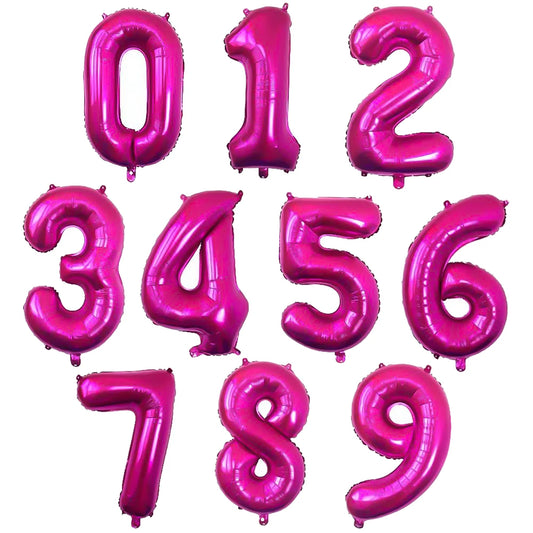 Choice Q001-HPK Zahlenballon - 32 Zoll Rosa Folie Party