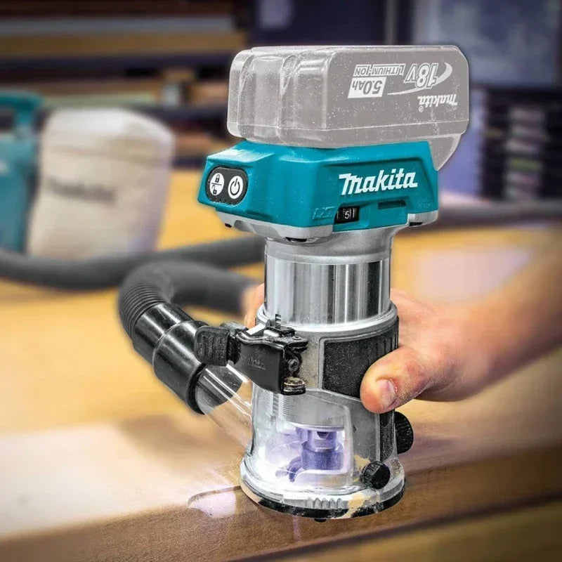 Makita DRT50 Cordless Trimmer Rechargeable Trimming Machine Brushless Slotting Tool Milling Woodwork Engraving Machine Original