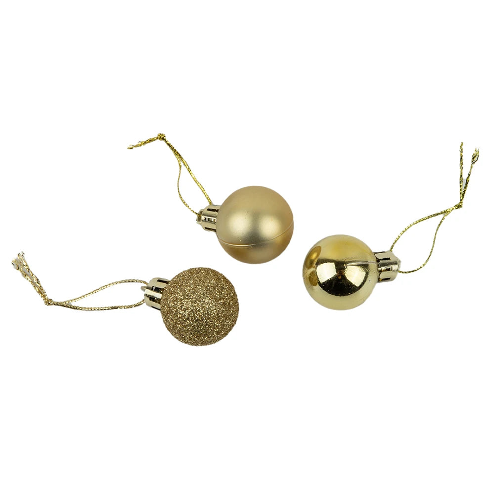 Choice Christbaumkugeln Kunststoff - 24 Stück, Ø3 cm