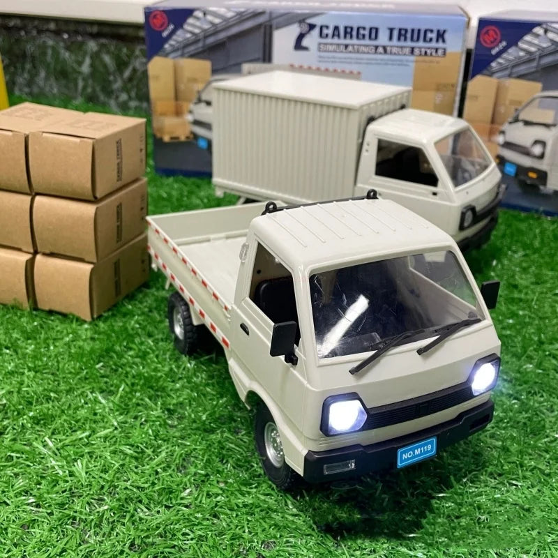 RC-Truck 2025: Wpl D12 Rc Car Simulation Drift Climbing Truck - Led Light Haul Cargo Remote Control Electric Toys Gift For Children Collection