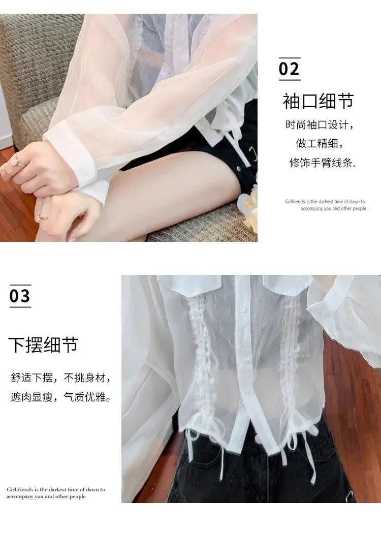 Liora Chiffon-Cardigan Leicht - Damen, Gr. S/M, Kurz