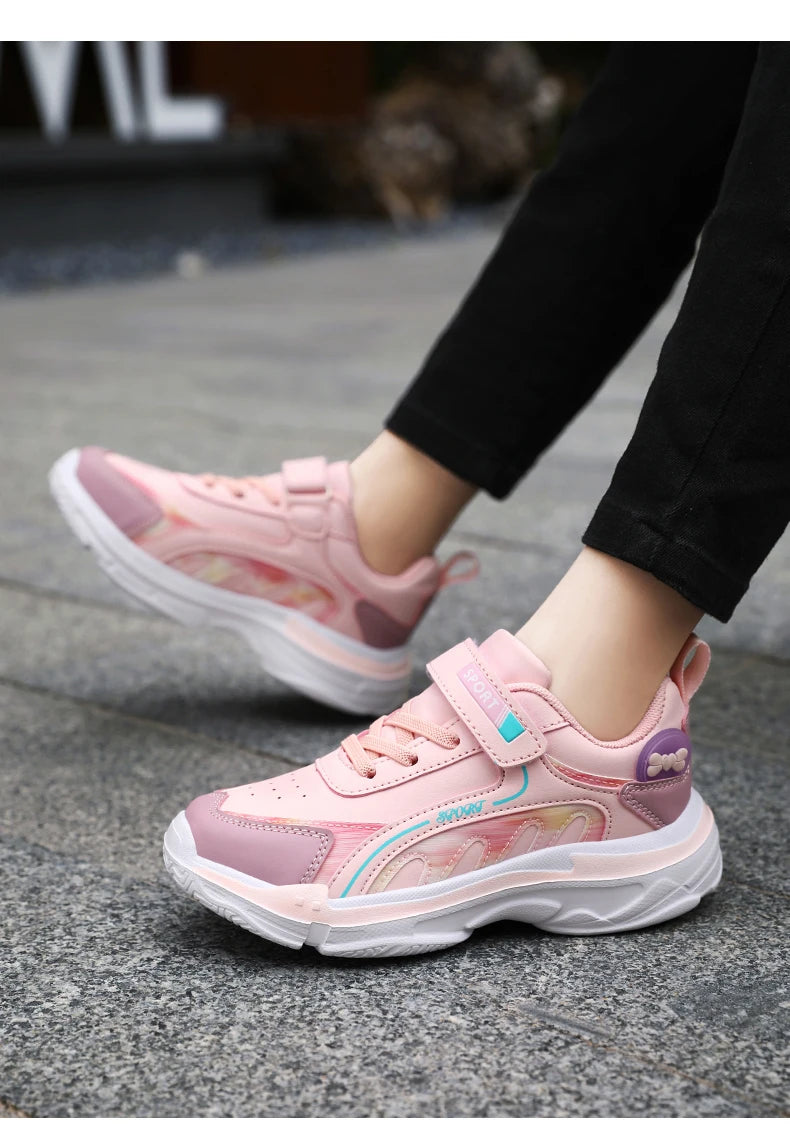 Schule Sneaker Für Mädchen Rosa 2025 Neu Komfortabel Frühling Casual Schuhe Für Kinder Weich Flexibel Kinder Mädchen Sport Schuhe