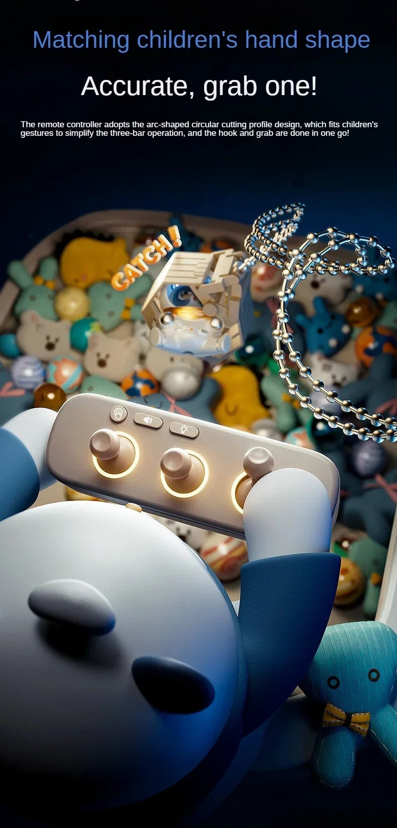 Mini Mașină de Gheare Mini Telecomandă 2.4G - Funcționează cu Monede 30cm