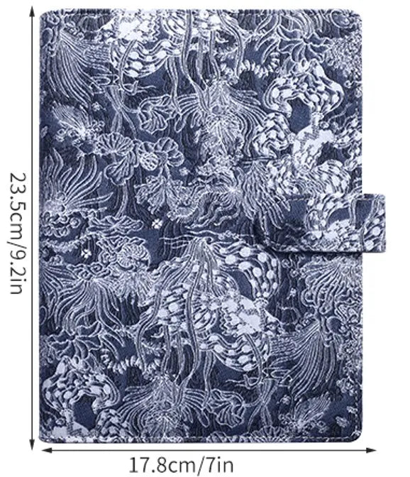 Notizbuch-Hülle A5 2025 - Vintage PU Leder DIY Binder Agenda Planner Schule