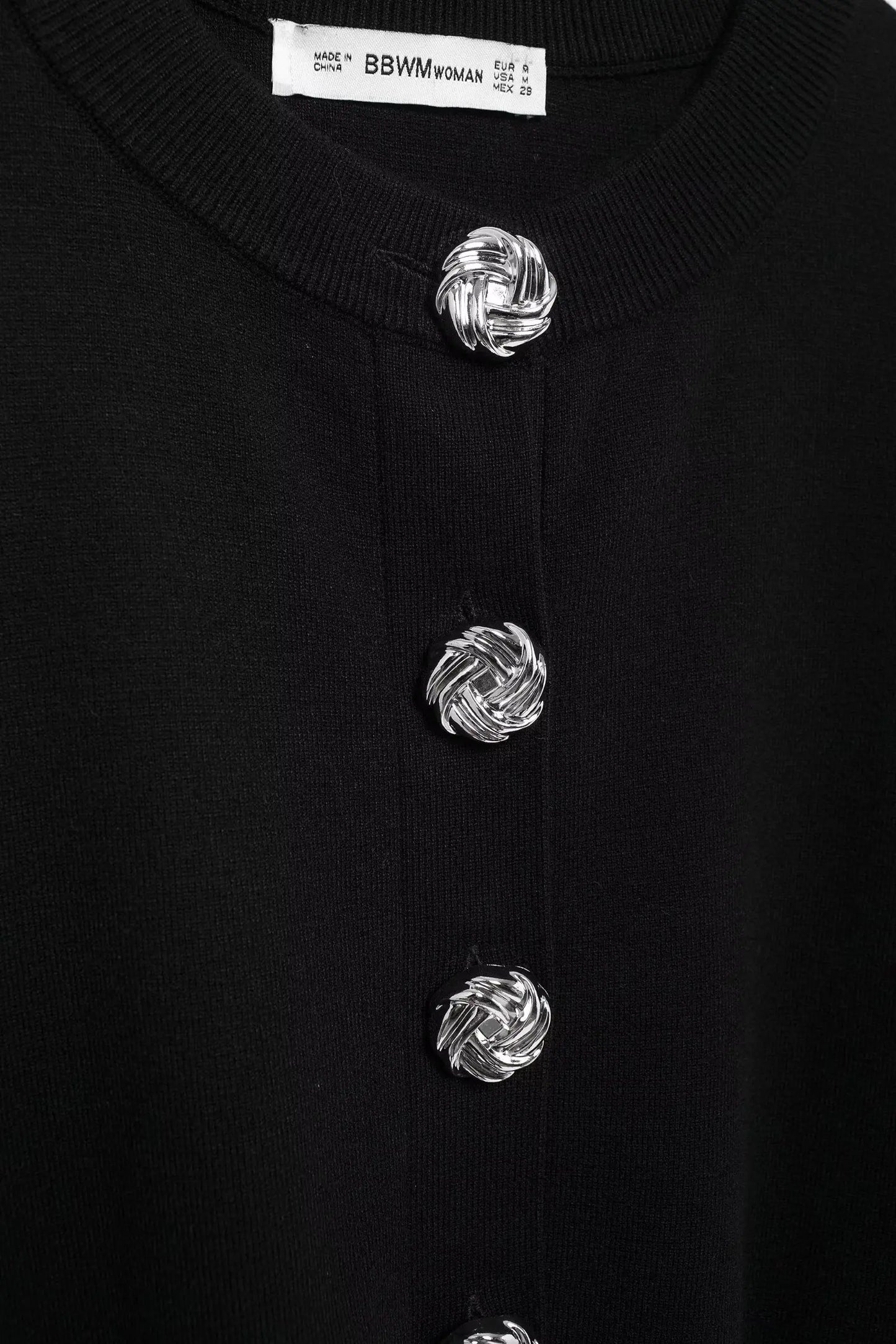 BRIFCN Elegant Strickcardigan - Größe M Gewicht Mittel Länge Regular