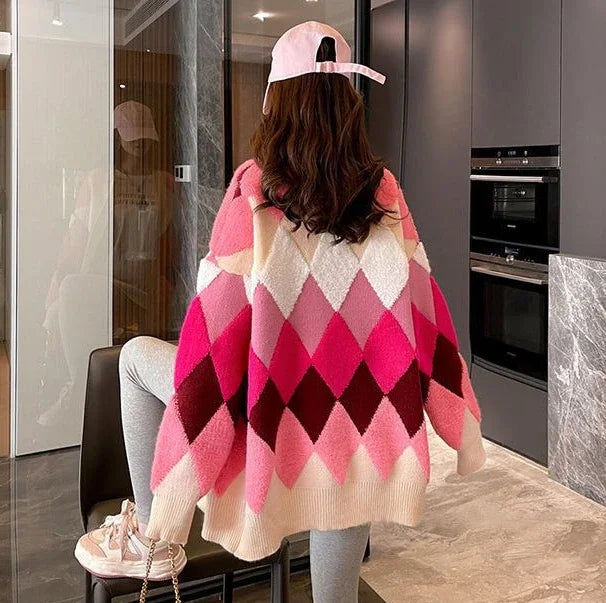 Shangkaka V-Neck Cardigan - Länge 26 Zoll Oder Mehr Gewicht 120 Bis 220 Gramm Pro Quadratmeter Lockere Passform