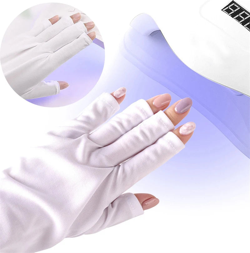 Choice UV Schutzhandschuhe - Anti UV 2er Set M L Für Nägel