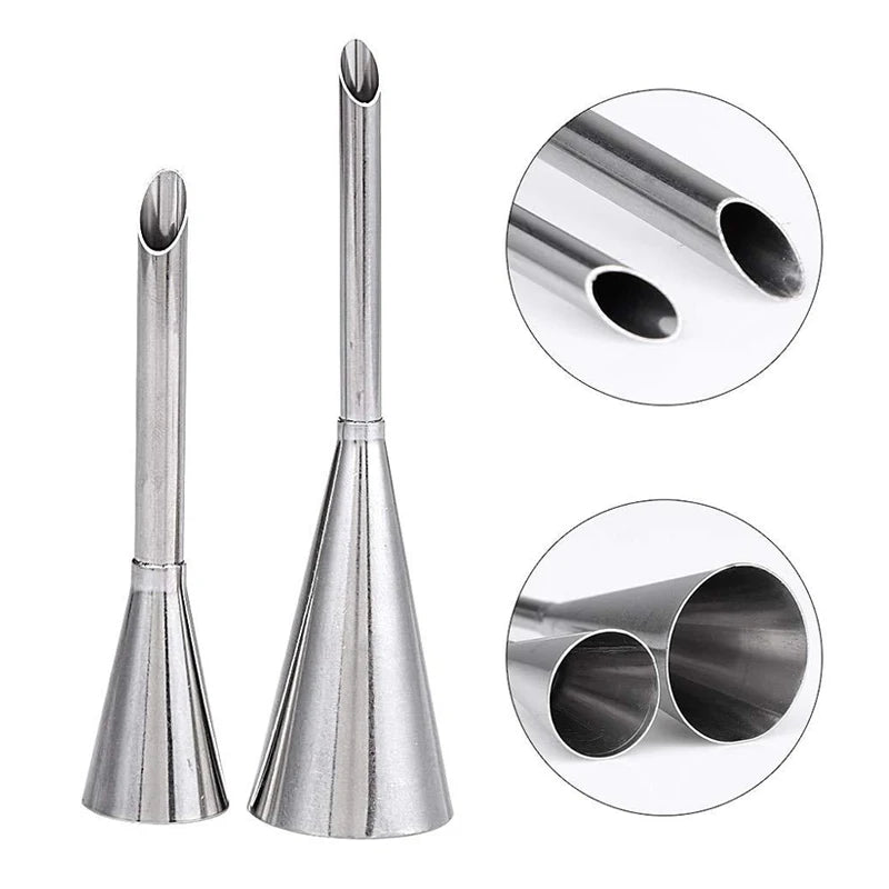 MEXQCH Puff Mou Spritzdüse Edelstahl - Set 4 Stück Ø6mm