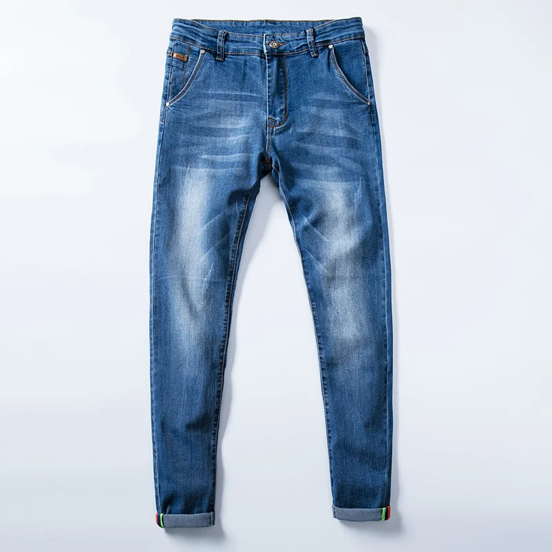 SevenColor Skinny Stretch Jeans - Slim, Denim, Größen S-XL