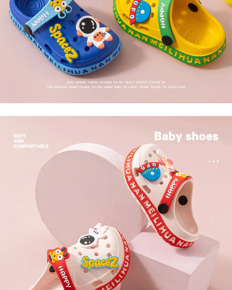 ZYCZWLCN Kinder Sandalen Cartoon Rutschfest - Gr.10-11 PVC